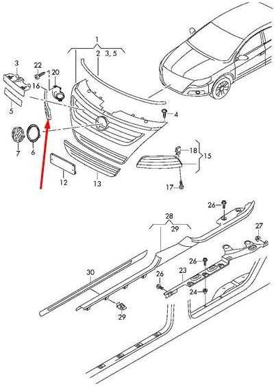 VAG Naujas originalus VW CC R Line priekinis bamperis apatinis dešinysis groteles juodas 3C8853666H041 OEM