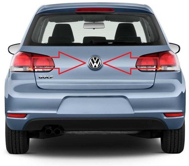 VAG Naujas originalus VW GOLF (12-13) galinės bagažinės ženklelis atbulinės eigos kameros mechanizmas OEM