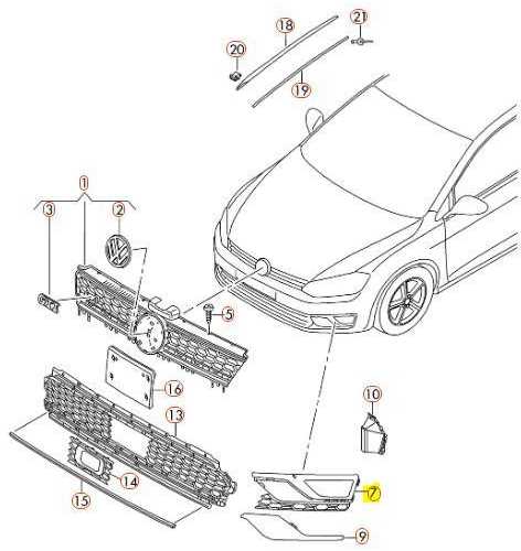 VAG Naujas originalus VW GOLF (14-16) priekinio bamperio apatinė š/š kairės pusės grotelės 5G0853665K9B9 OEM