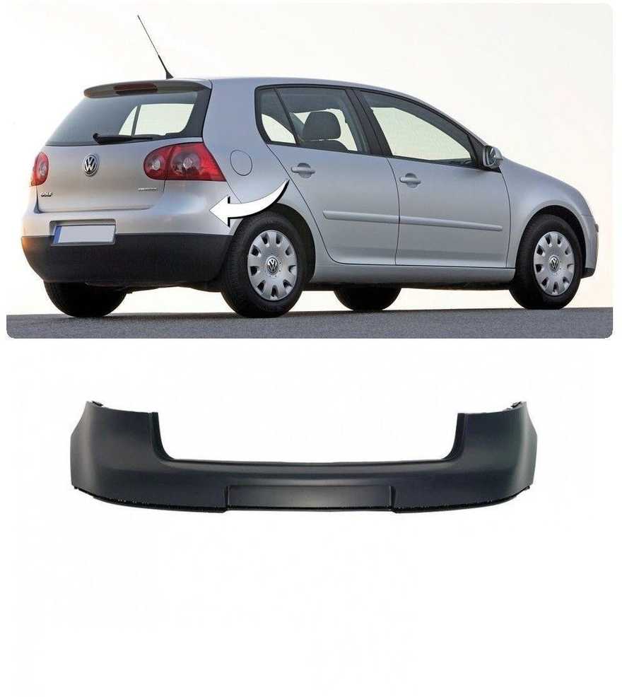 VAG Naujas originalus VW GOLF MK 5 2003 - 2008 gruntinis galinis bamperio viršutinė dalis 1K6807417 OEM