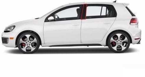 VAG NAUJAS ORIGINALUS VW GOLF MK6 09-13 5 DURŲ KAIRĖS PUSĖS B-STULPO APDAILA JUODA