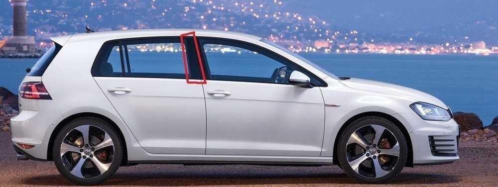 VAG NAUJAS ORIGINALUS VW GOLF MK7 13-17 5 DURŲ GALINIS DEŠINIS O/S B-STULPAS APDALE Juodas