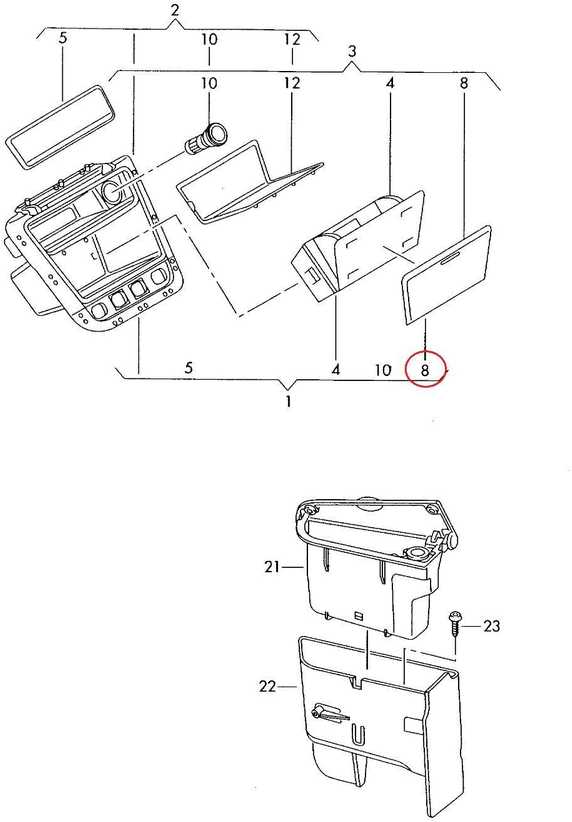 VAG Naujas originalus VW GOLF PLUS interjero priekinis LHD dangtelis peleninei 5M1857351BUTF OEM