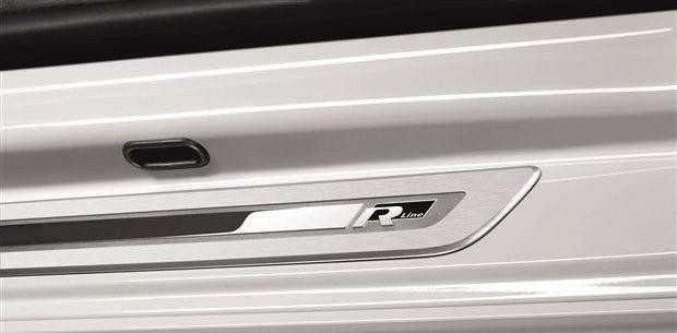 VAG Naujas originalus VW GOLF POLO priekinės durų R-Line slenksčio apdailos juostos 5K4853537CHM2 OEM