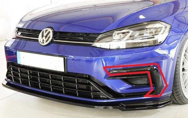VAG Naujas originalus VW GOLF R Mk.7 priekinis bamperis N/S kairės grotelės apdaila 5G0853101F041 OEM