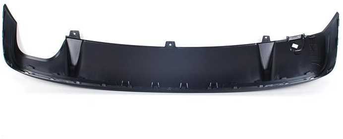 VAG NAUJAS ORIGINALUS VW JETTA GLI 2011-2014 GALINIS BAMPERO DIFUZORIUS Juodas 5C6807433D