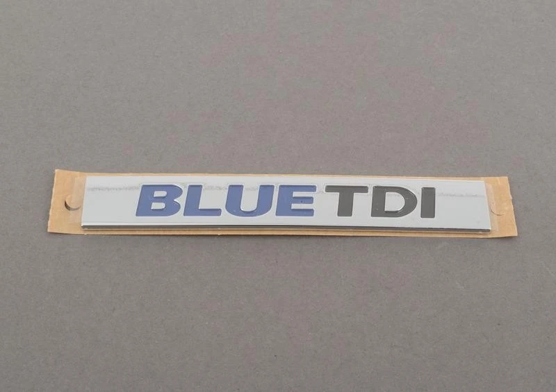 VAG Naujas originalus VW MĖLYNAS TDI galinis bagažinės ženklelis emblema mėlyna chromu 3C0853675BQWWS OEM