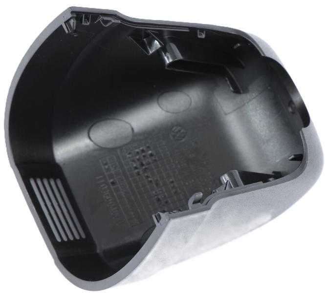 VAG NAUJAS ORIGINALUS VW SEAT SKODA GALINIO VAIZDO VEIDRODĖLIO APDAILOS DANGTELIS PLASTIKINIS SATINO JUODOS SPALVOS