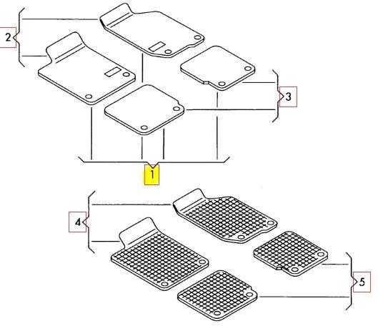 VAG Nauji originalūs AUDI Q5 kilimėlių rinkinys iš keturių juodai/sidabrinių 8R1061270MNO