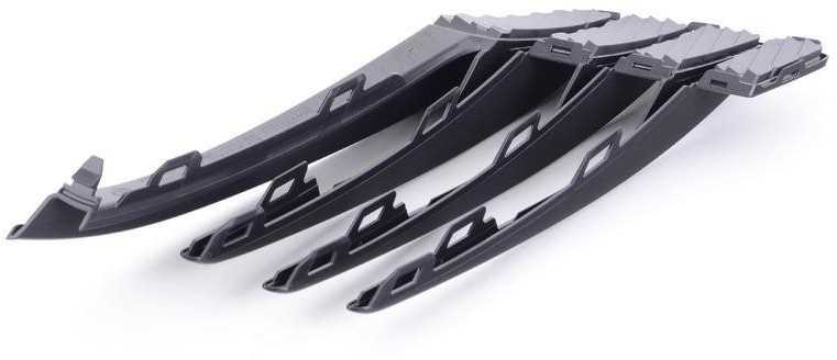 VAG Naujos originalios VW Golf Mk7 13-16 priekinio kairiojo ir dešiniojo bamperio apatinių grotelių komplektas