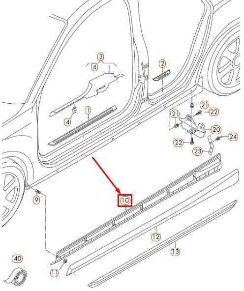 VAG OEM AUDI A3 8V DEŠINIS KRAŠTO PANELE SECURING STRIP BRACKET 8V5854536 ORIGINALUS