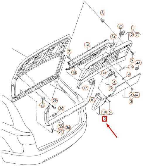 VAG OEM AUDI A4 AVANT B8 GALINIS APDAILOS PANELES KAIRĖS ŠVIESOS DANGTELIS 8K98676574PK ORIGINALUS