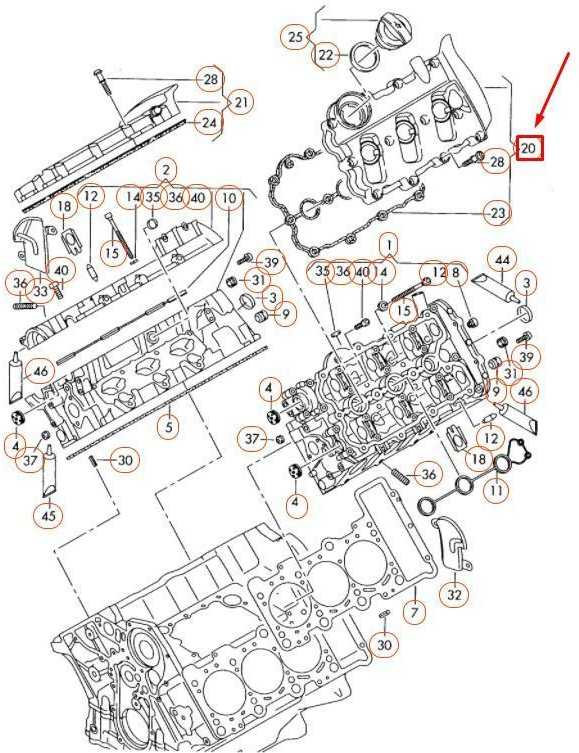VAG OEM AUDI A4 B7 CYLINDRO KAPOTAS CYLINDRAI 4-6 06E103471G ORIGINALUS