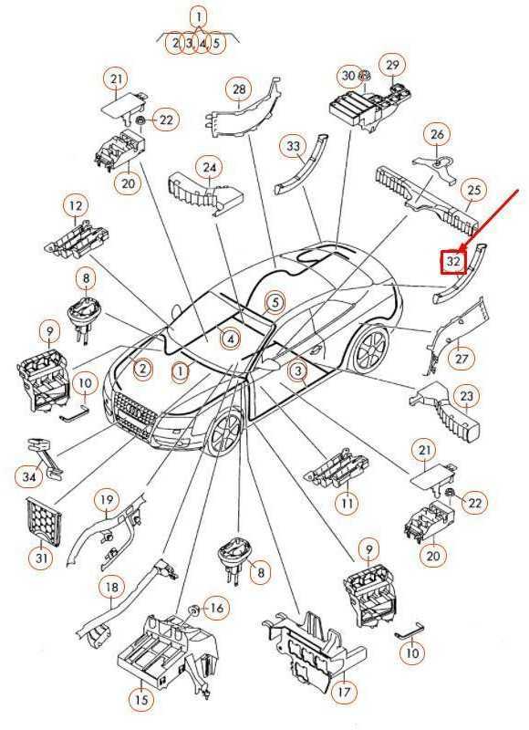 VAG OEM AUDI A5 8T GALINIS KAIRĖS DANGTIS VERSLO VADOVO DALIS 8T8971821A01C ORIGINALI