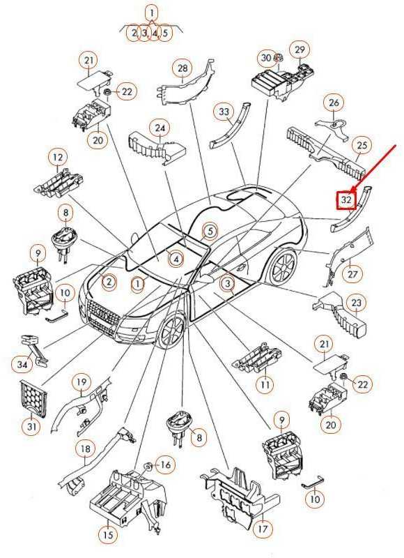 VAG OEM AUDI A5 8T GALINIS KAIRĖS DANGTIS VERSLO VADOVO DALIS 8T8971821A01C ORIGINALI