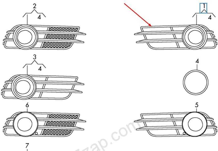 VAG OEM AUDI A6 C7 KAIRĖS RŪKO ŽIBINTO GROTELĖS 4G0807681BZDE 4G0807681B ZDE ORIGINALI 2012