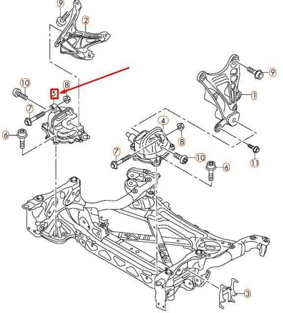 VAG OEM AUDI A8 D4 DEŠINĖS PUSĖS VARIKLIO MONTAVIMAS 4H0199382CD ORIGINALI