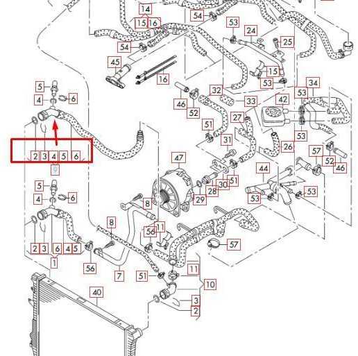 VAG OEM AUDI Q7 4L VARIKLIO AUŠINIMO RADIATORIAUS ŽEMAS ŽARNAS PIPE 7L0122051C ORIGINALUS 2015