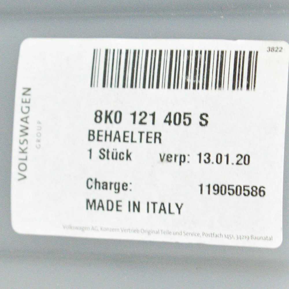 VAG OEM AUDI S4 B8 PLĖTIMAS ŠALDYMO TANKIS 8K0121405S 3.0 BENZINAS ORIGINALUS