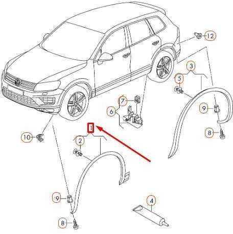 VAG OEM VW TOUAREG 7P PRIEKINIŲ DEŠINIŲ RATŲ ARKŲ APDAILA 7P6853718FGRU ORIGINALI