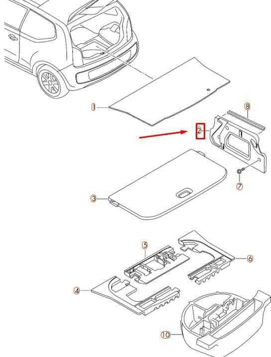 VAG OEM VW UP BAGAŽO SKYRIAUS GRINDŲ KAIRĖS PUSĖS MONTAVIMO BLOKAS 1S0858831F82V ORIGINALUS
