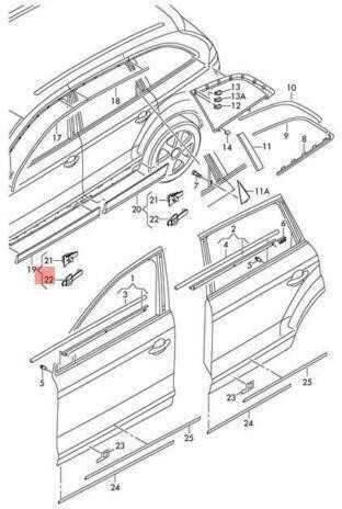 VAG ORIGINAL Klipas OEM AUDI Audi Q7 4L 4LB 4L0853909A