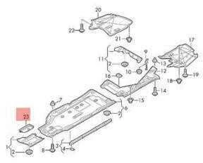VAG ORIGINAL Underrun Bar Left OEM AUDI A4 Avant S4 Quattro A4l 8W0804647
