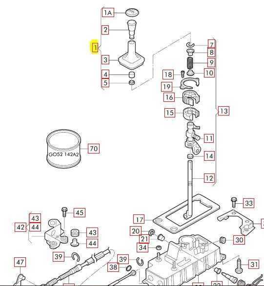 VAG Originali 5 pavarų perjungimo juoda rankena Audi A3 S3 2001-2003