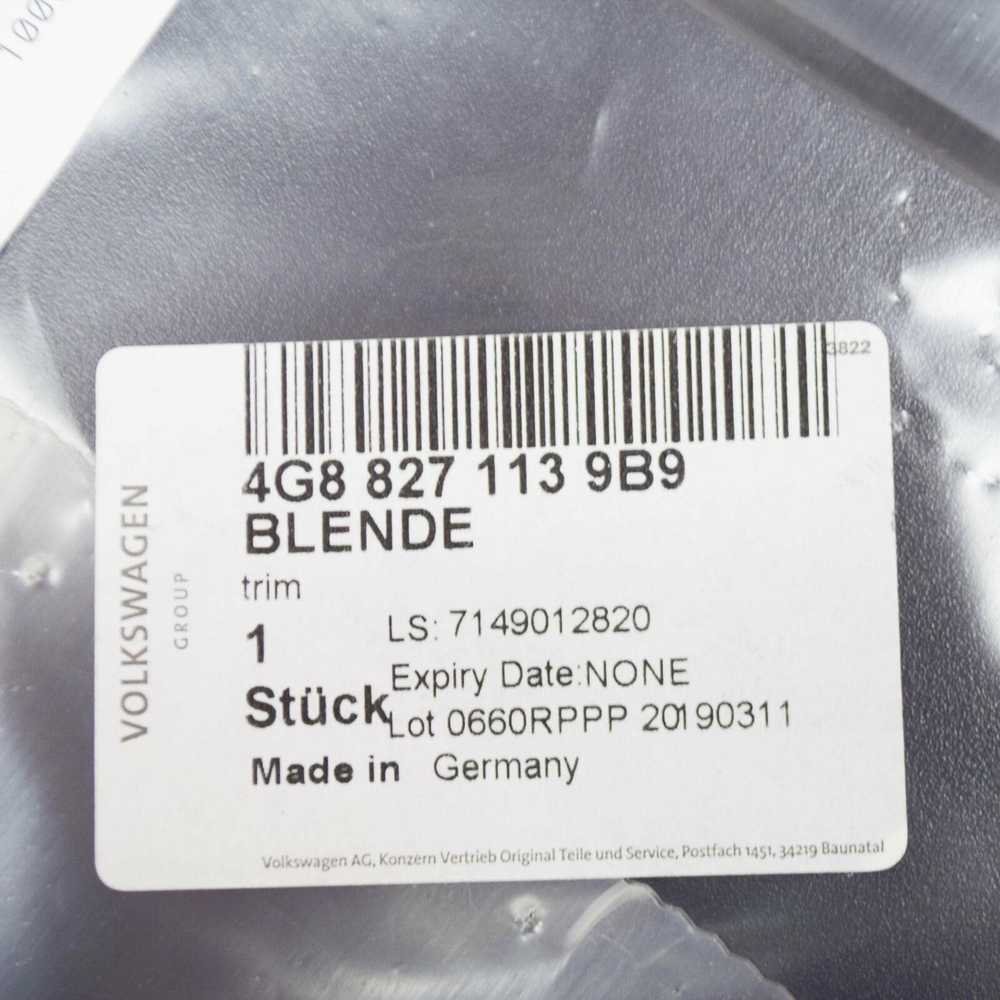 VAG Originali apdaila numerio lentelei AUDI A7 Sportback Rs7 4G88271139B9