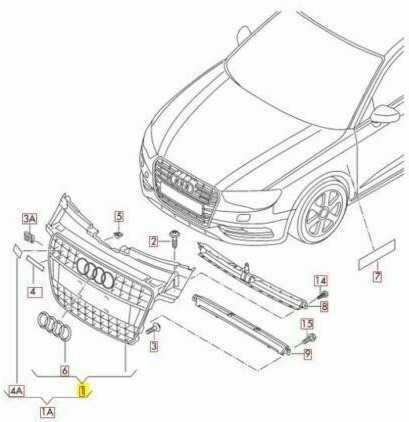 VAG Originali Audi A4 radiatoriaus grotelės akmens pilkos spalvos 2007- 8K0853651E1QP