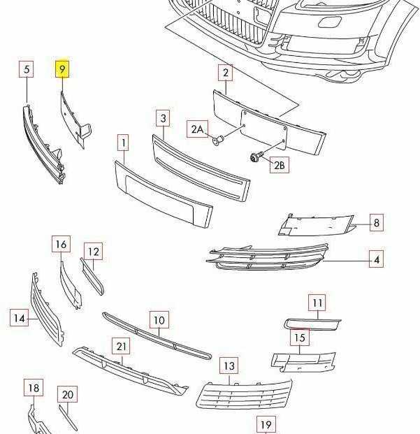 VAG Originali juoda dangtelis AUDI Audi Q7 4L 4L08071523FZ