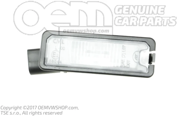 VAG Originali numerių apšvietimo lemputė tinka Seat Leon III 3 Toledo IV 4 VW Golf Mk6 2010-