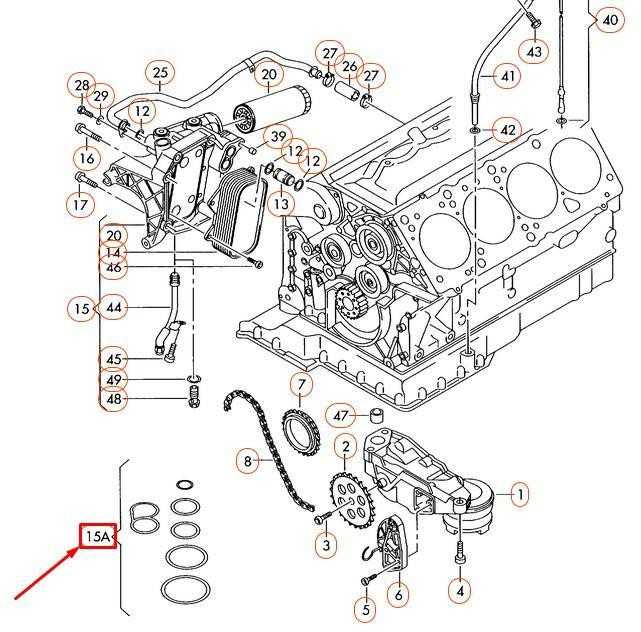 VAG Originali tarpiklių rinkinys alyvos filtro laikiklio AUDI VW A6 Universalus 077198405