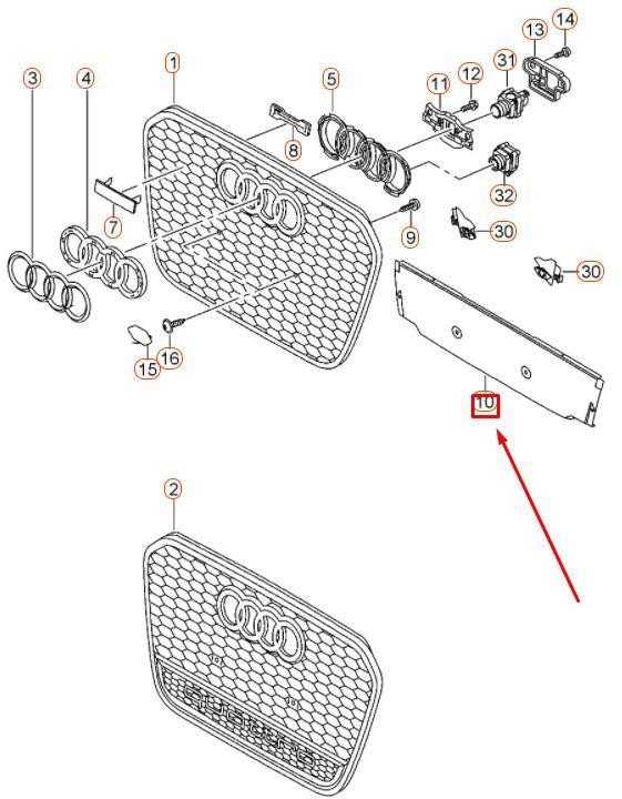 VAG Originali uždanga AUDI RS7 Sportback 4GA 4GF 4G8807217A
