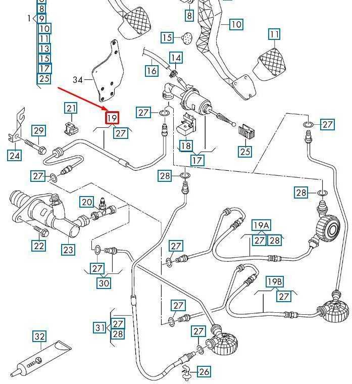 VAG Originali VW žarnos linija 1K1721465BB
