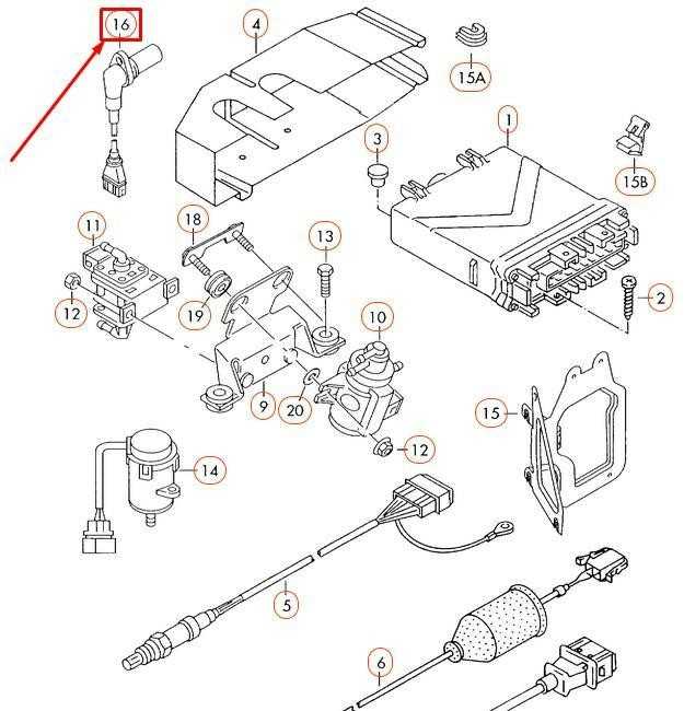 VAG Originalus alkūninio veleno impulso jutiklis VW EuroVan 70 7D 074906433