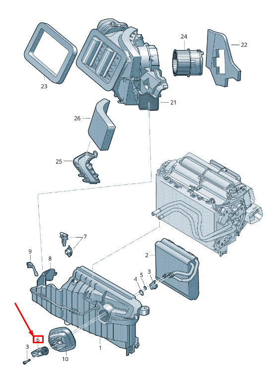 VAG Originalus "Audi" kondicionieriaus išsiplėtimo vožtuvas 8W0816679