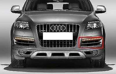 VAG Originalus AUDI Q7 Facelift 2010-2015 Priekinis Bamperis Išorinis Grotelės Satino Juodas Kairysis
