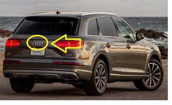 VAG Originalus Chrome Emblema AUDI Q7 4MB 4M08537422ZZ