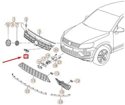 VAG Originalus Chrome Juodas Inscription VW Touareg 7P6 7P6853948CFXC