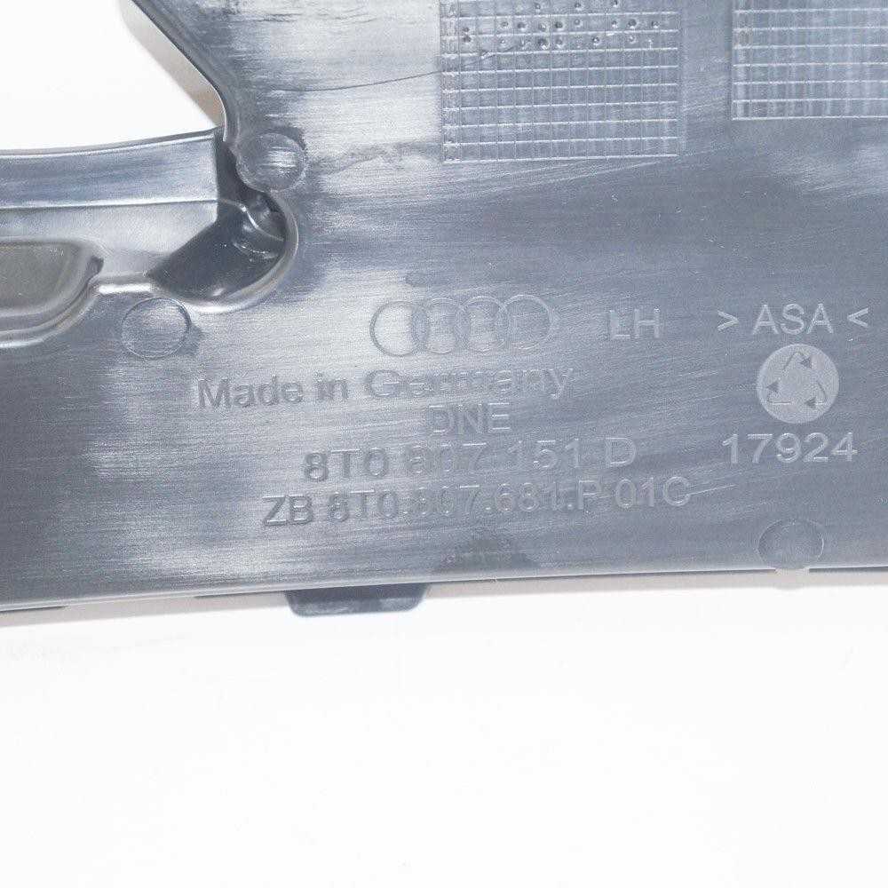 VAG Originalus galinis dangtelis kairėje AUDI A5 S5 kabrioletas kupė sportback 8T0807151D