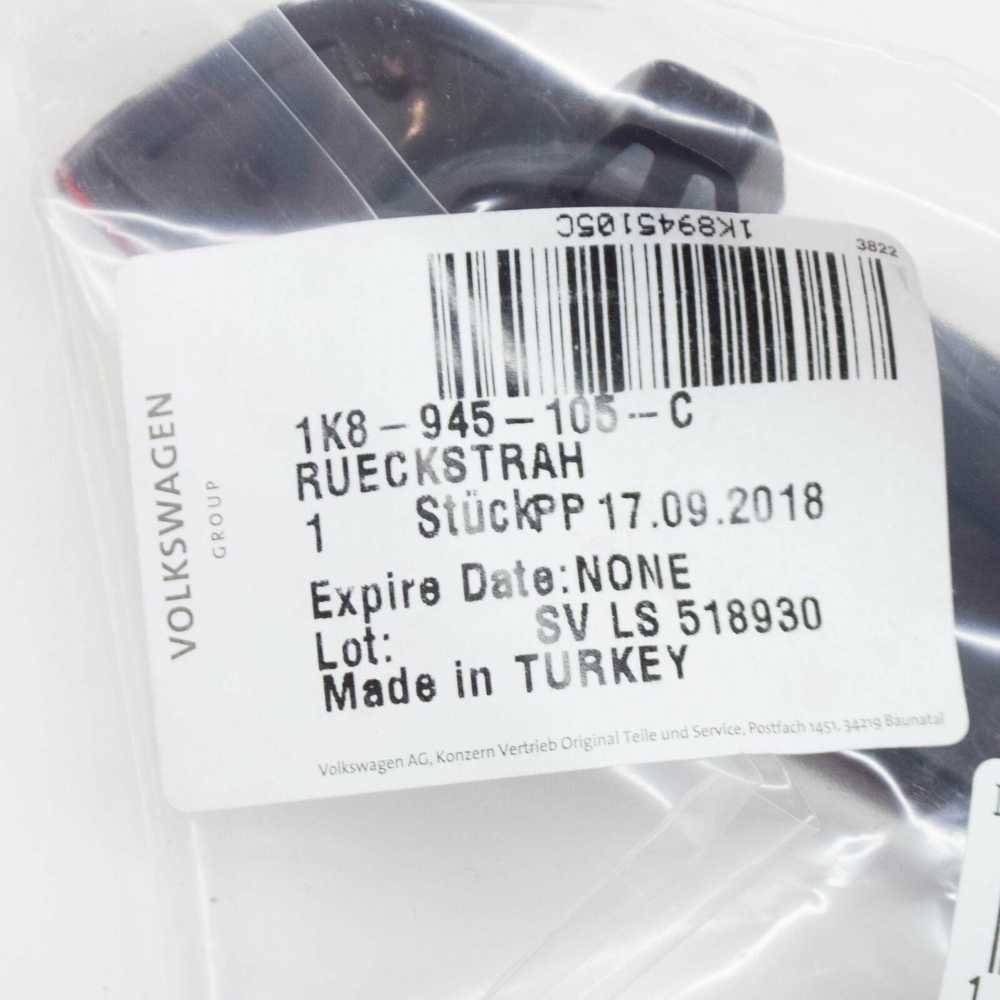 VAG Originalus galinis šviesos atspindys N/S tinka VW Scirocco 1K8945105C