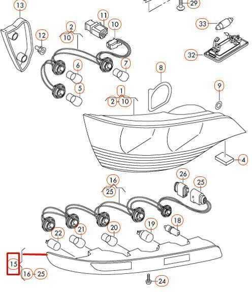 VAG Originalus galinis žibintas N/S tinka AUDI Q7 4L0945095A