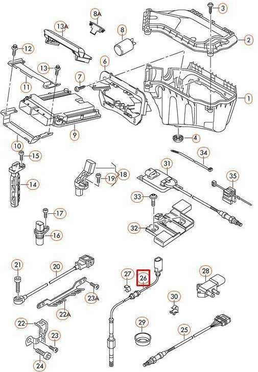 VAG Originalus išmetamųjų dujų temperatūros jutiklis rudas AUDI A4 allroad quattro 03L906088E