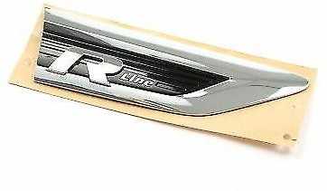 VAG Originalus juodas ryškus chromo R-LINE ženklelis 5NA853688ADPJ