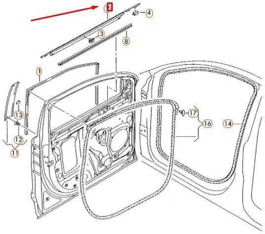 VAG Originalus lango angos sandariklis kairėje pusėje AUDI Q7 4L0837477