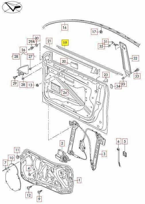 VAG Originalus lango angos sandariklis VW Cc Passat kupė 3C8837476F3Q7