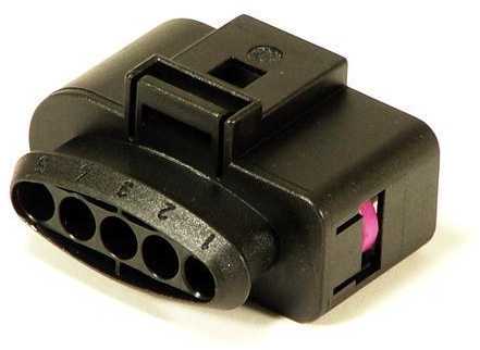 VAG Originalus plokščias kontaktų korpusas 5 kontaktų VW AUDI SEAT SKODA Amarok Bora 4D0973725