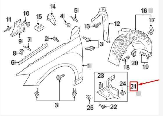 VAG Originalus ratų spoileris dešinėje priekyje AUDI Q3 8U0853888E