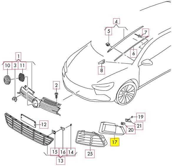 VAG Originalus satino juodas uždarymo elementas VW Golf R32 GTI Rabbit 5K1 5K0853949C9B9